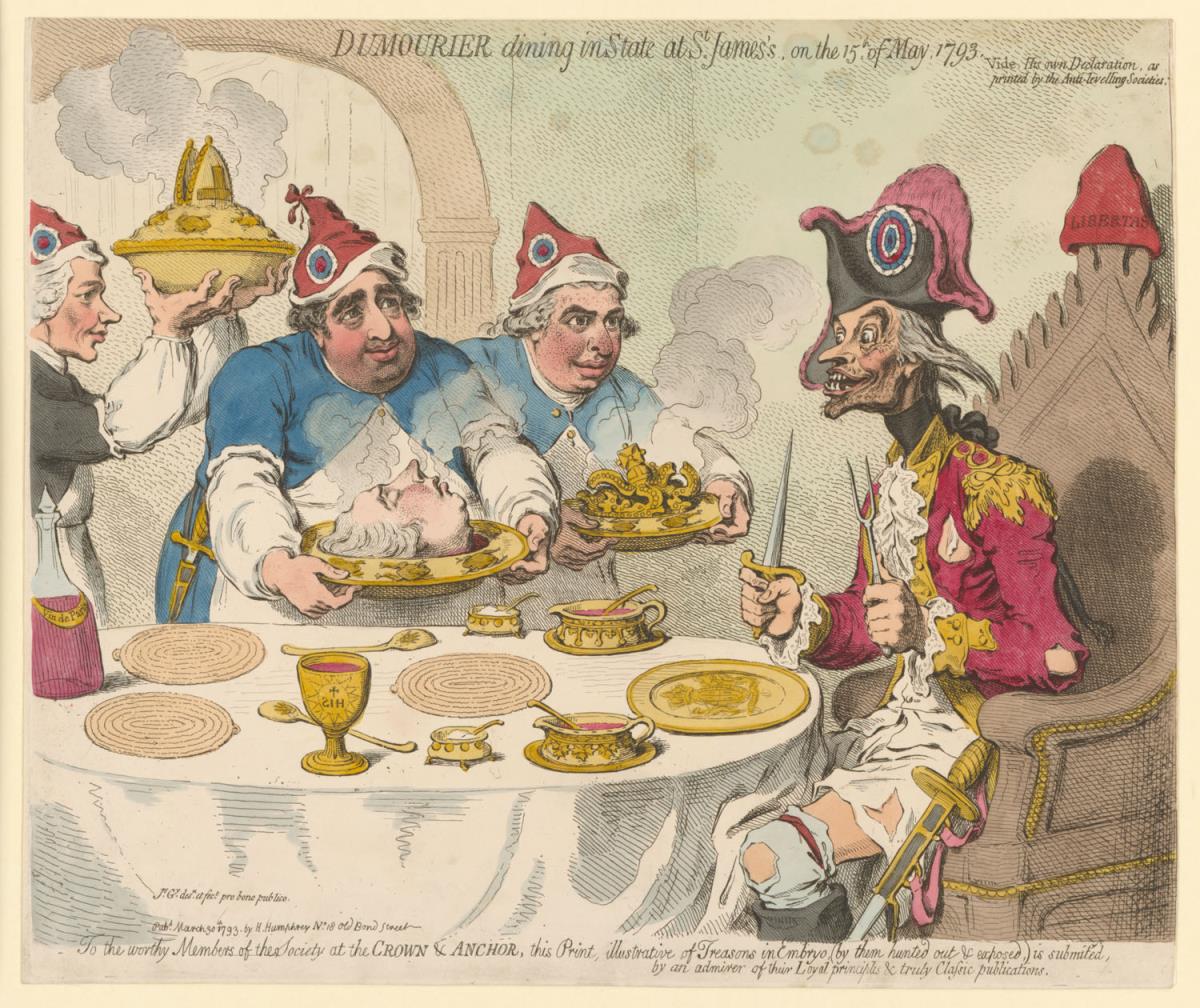 Dumourier dining in state at S.t James's