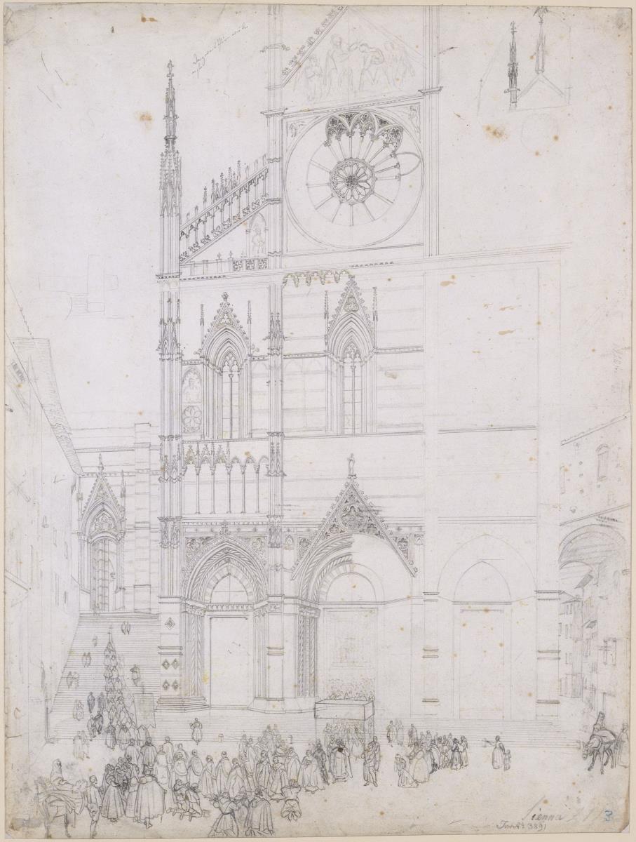 Die Westseite des Domes zu Siena