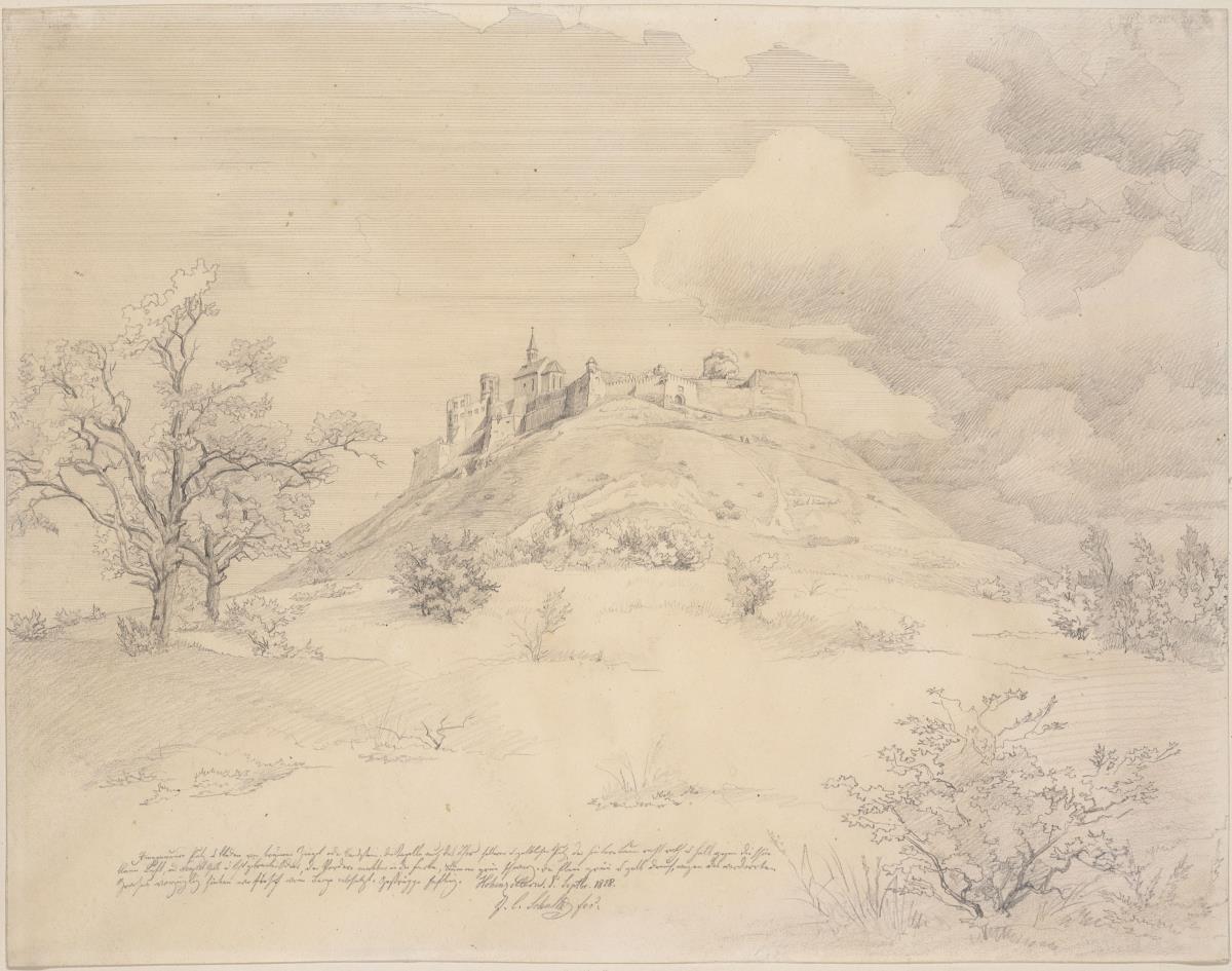 Ansicht der Burg Hohenzollern von Süden