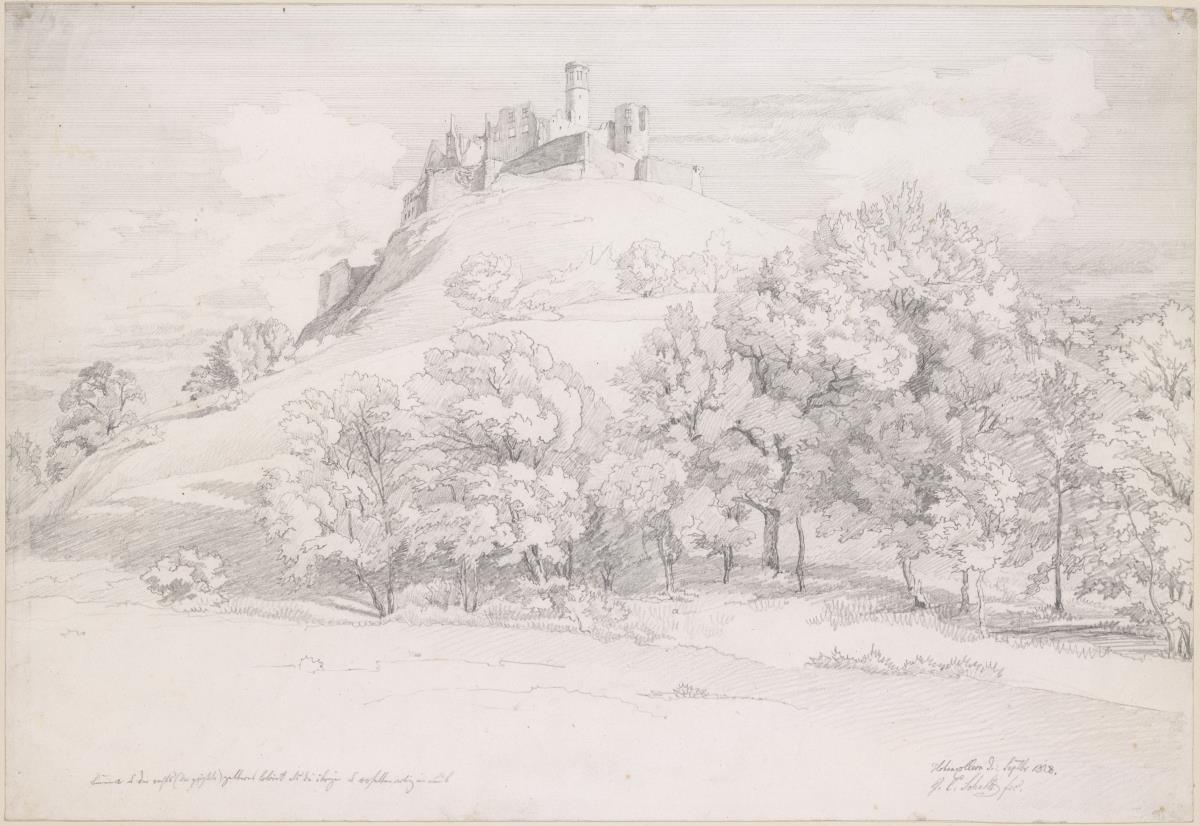 Ansicht der Burg Hohenzollern von Westen
