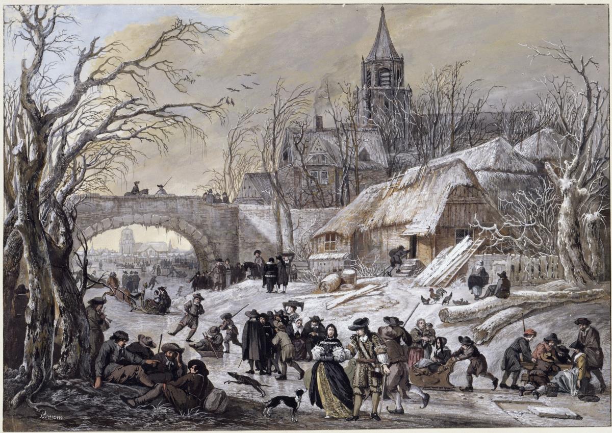 Winter: Vergnügen auf dem Eise
