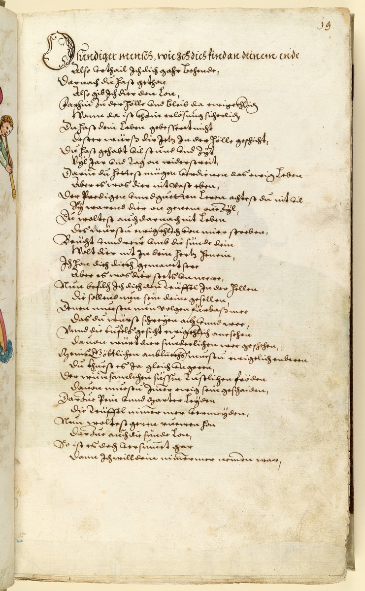 Totentanz für Wilhelm Werner, Graf zu Zimmern - Textseite