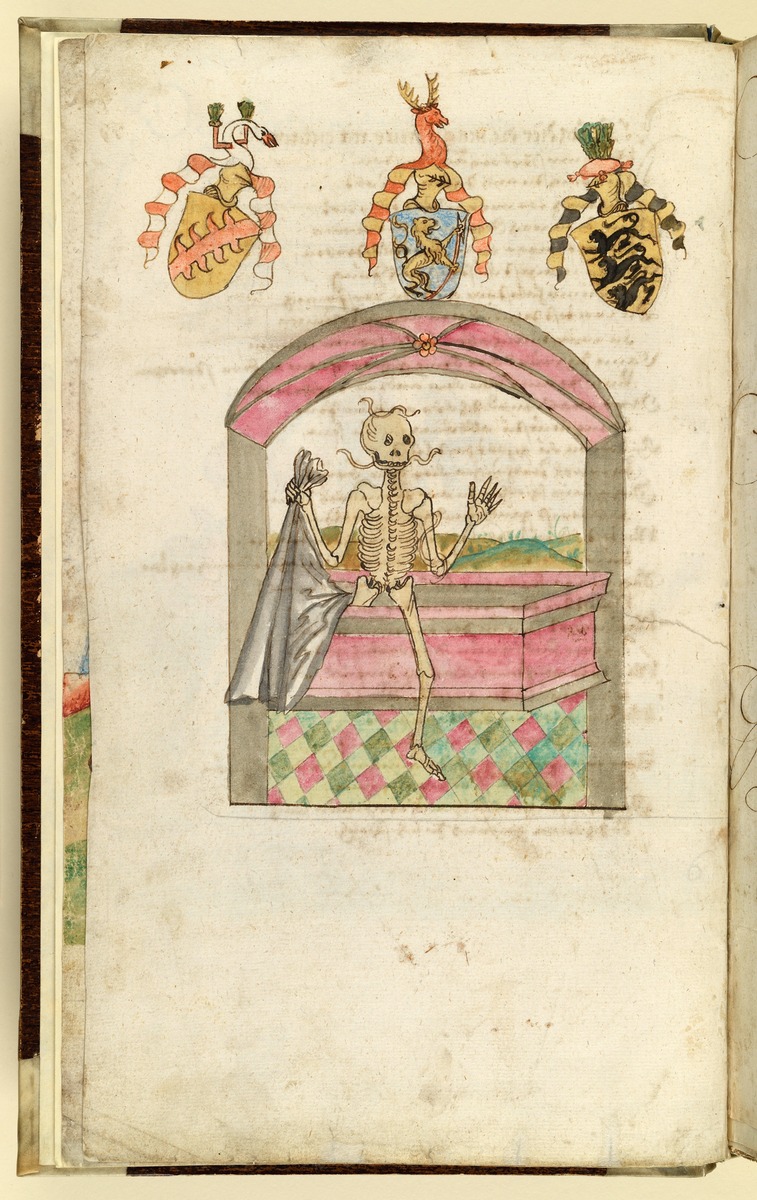 Totentanz für Wilhelm Werner, Graf zu Zimmern - Der Tod entsteigt einer Gruft