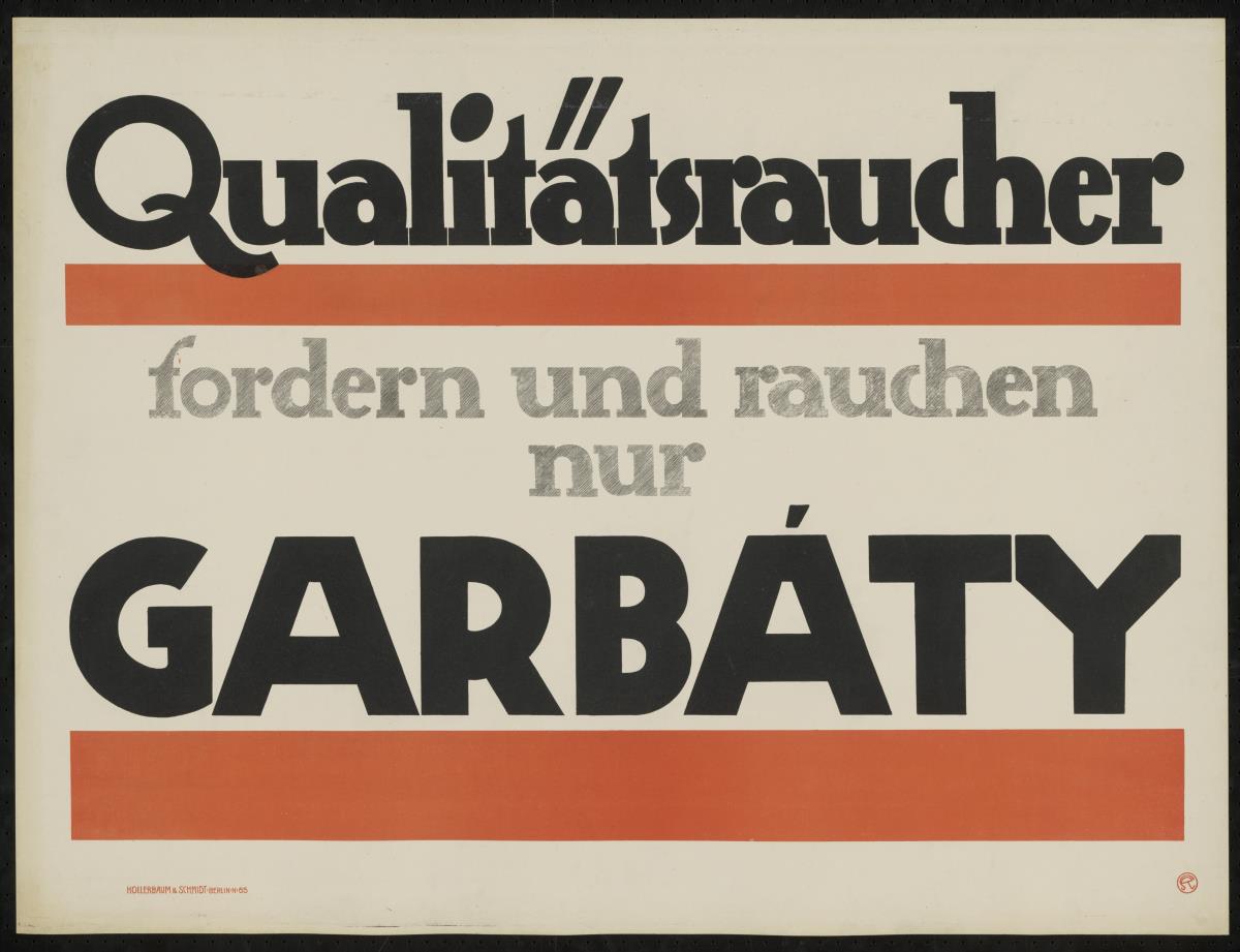 Qualitätsraucher fordern und rauchen nur Garbáty