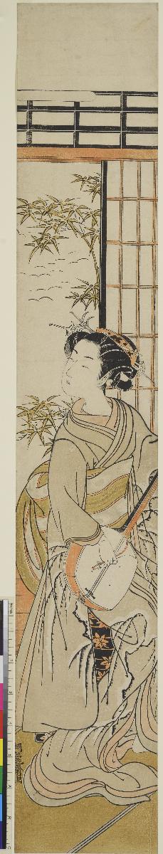 Schöne mit Shamisen