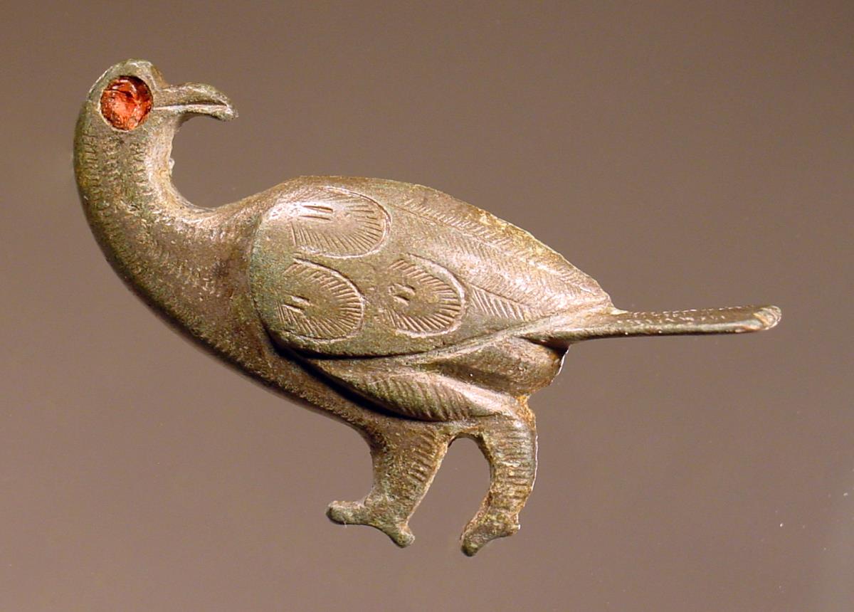 Fibel in Form eines Vogels