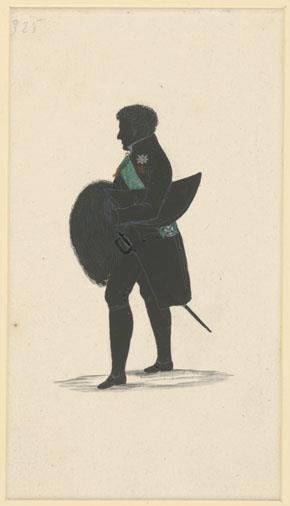 Herrensilhouette in Ganzfigur (stehend)