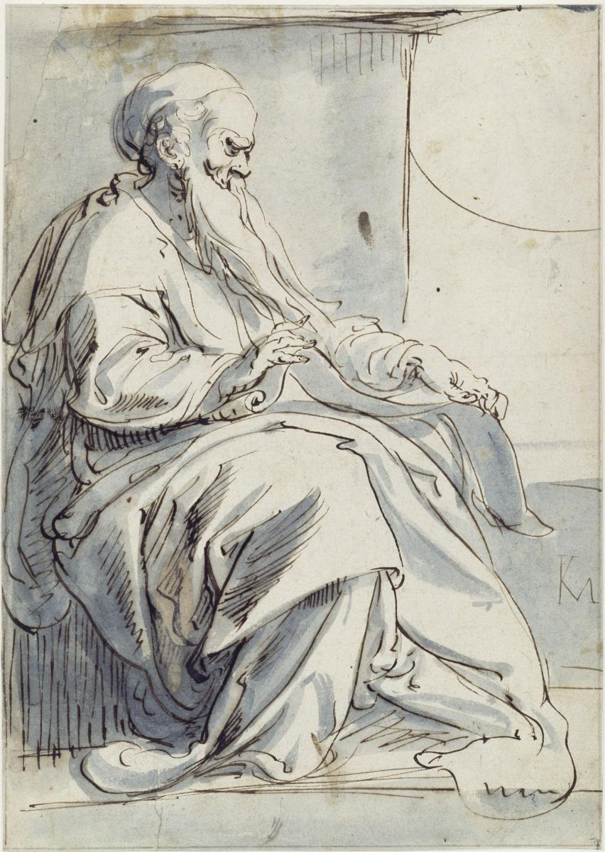 Sitzender Prophet