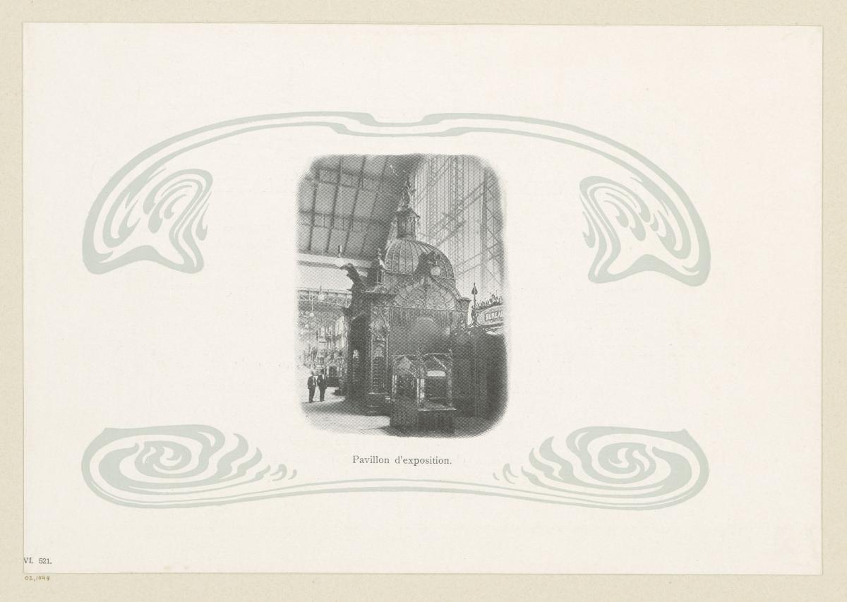 Pavillon d'exposition (Seite aus AEG Usine à Câbles, Paris 1900)