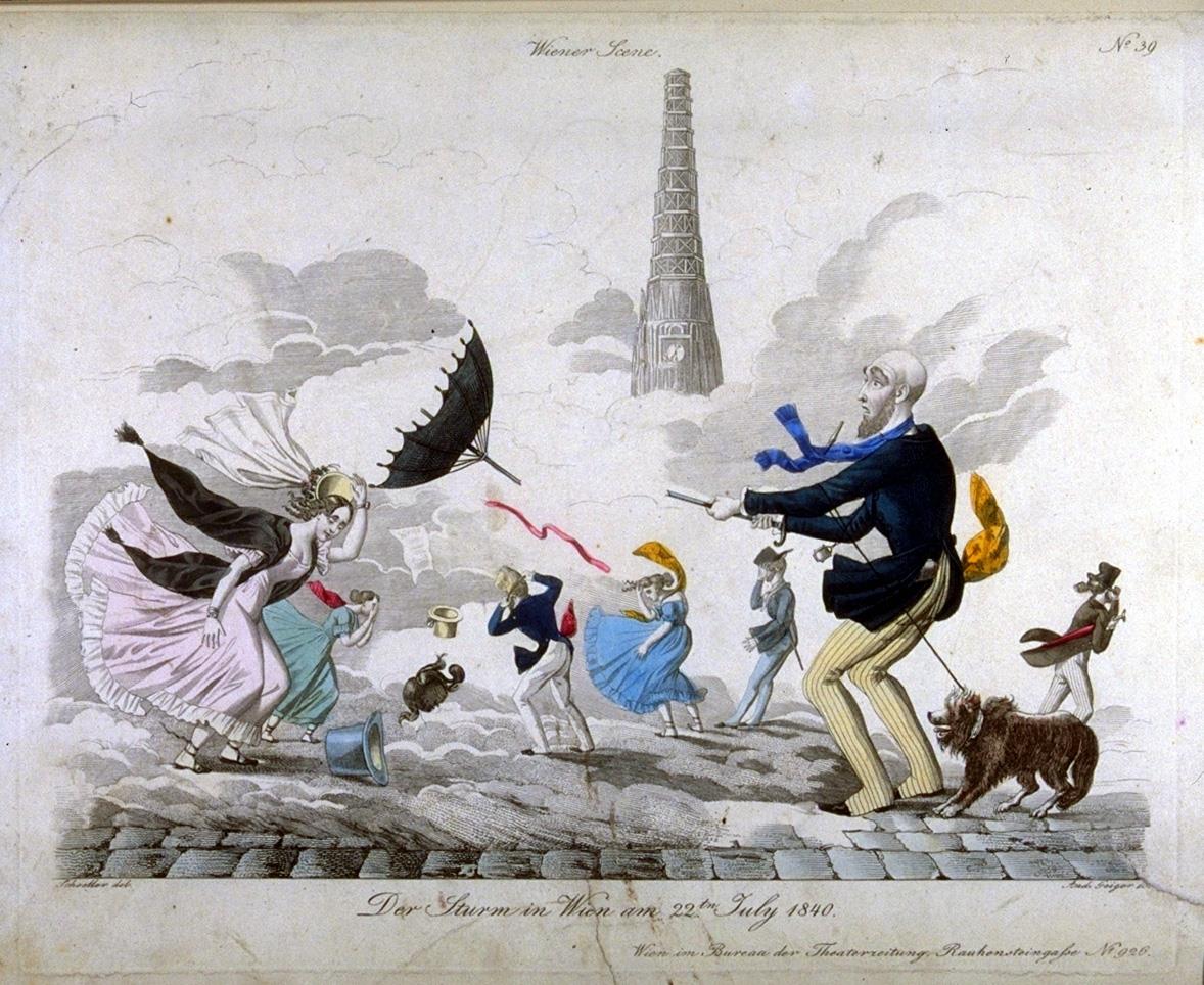 Der Sturm in Wien am 22. tn July 1840