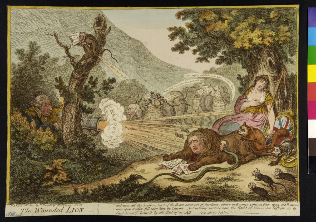 The wounded lion