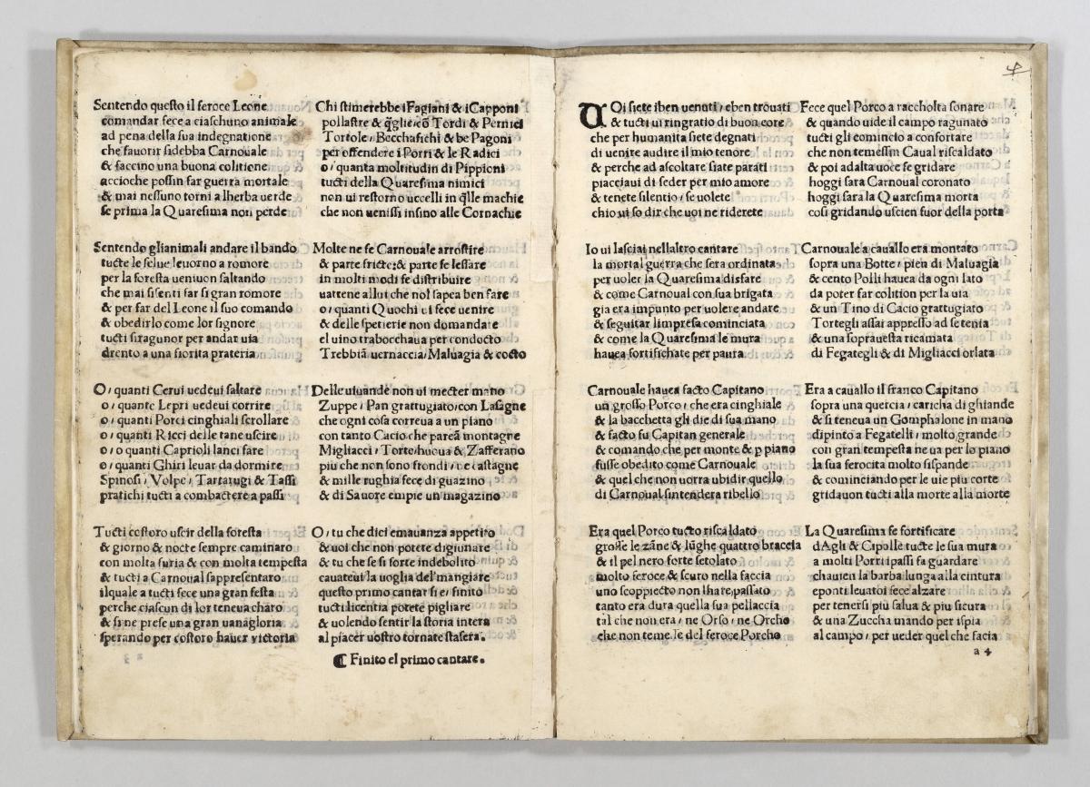Francesco di Jacopo: La guerra et Contasto di Carnasciale. Vocato el conte cartolaio: Florenz o. J.
