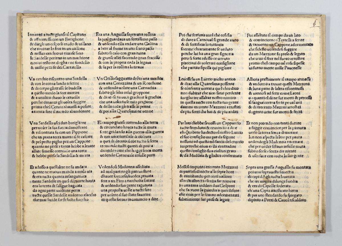 Francesco di Jacopo: La guerra et Contasto di Carnasciale. Vocato el conte cartolaio: Florenz o. J.