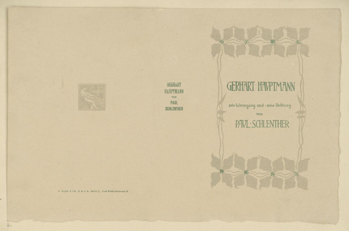 Paul Schlenther, Gerhart Hauptmann