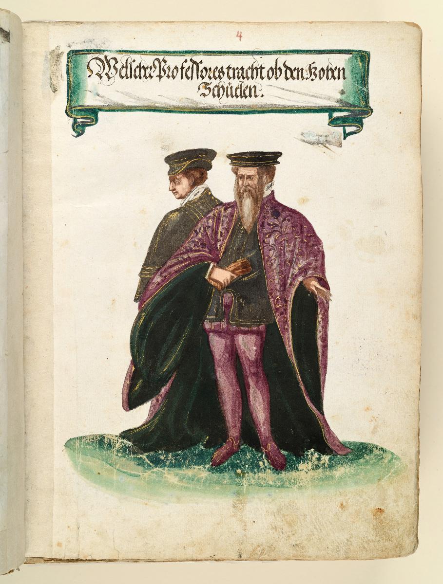 Trachtenbuch: Welsche Professores tracht ob den hohen Schuelen