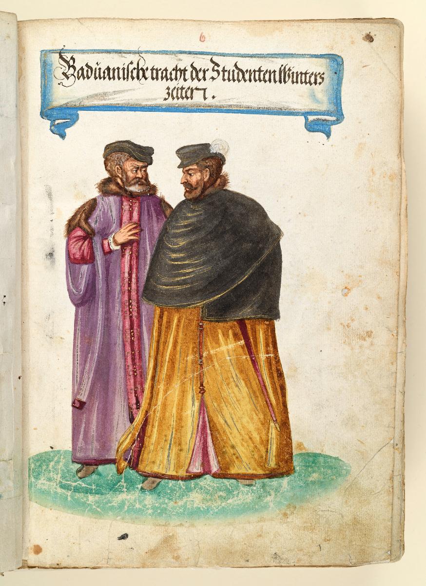 Trachtenbuch: Baduanische tracht der Studenten Winterszeiten