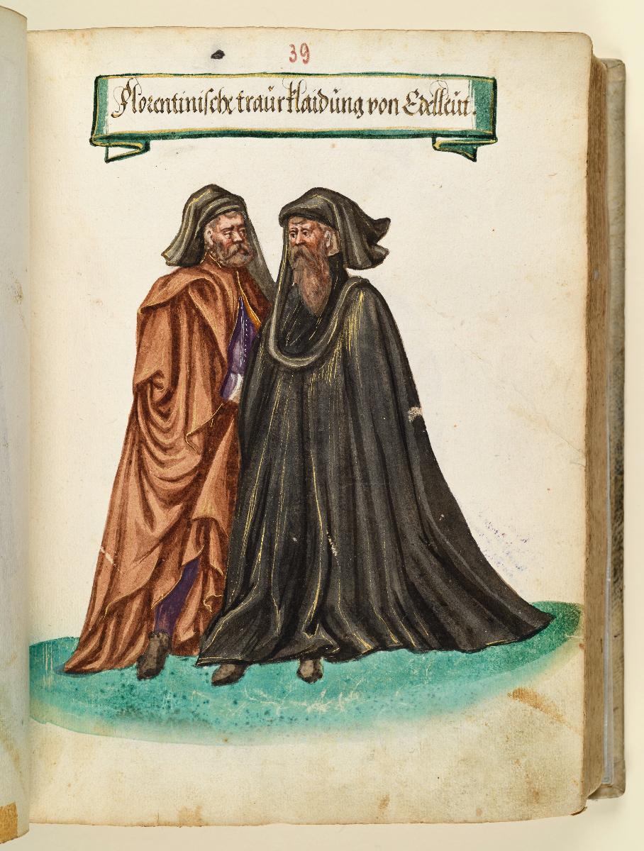 Trachtenbuch: Florentinische traurklaidung von Edelleut
