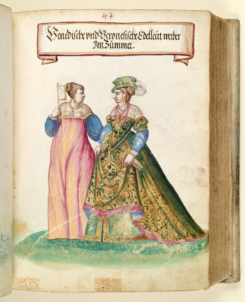 Trachtenbuch: Venedische und Veronesische Edelleut weiber im Summer