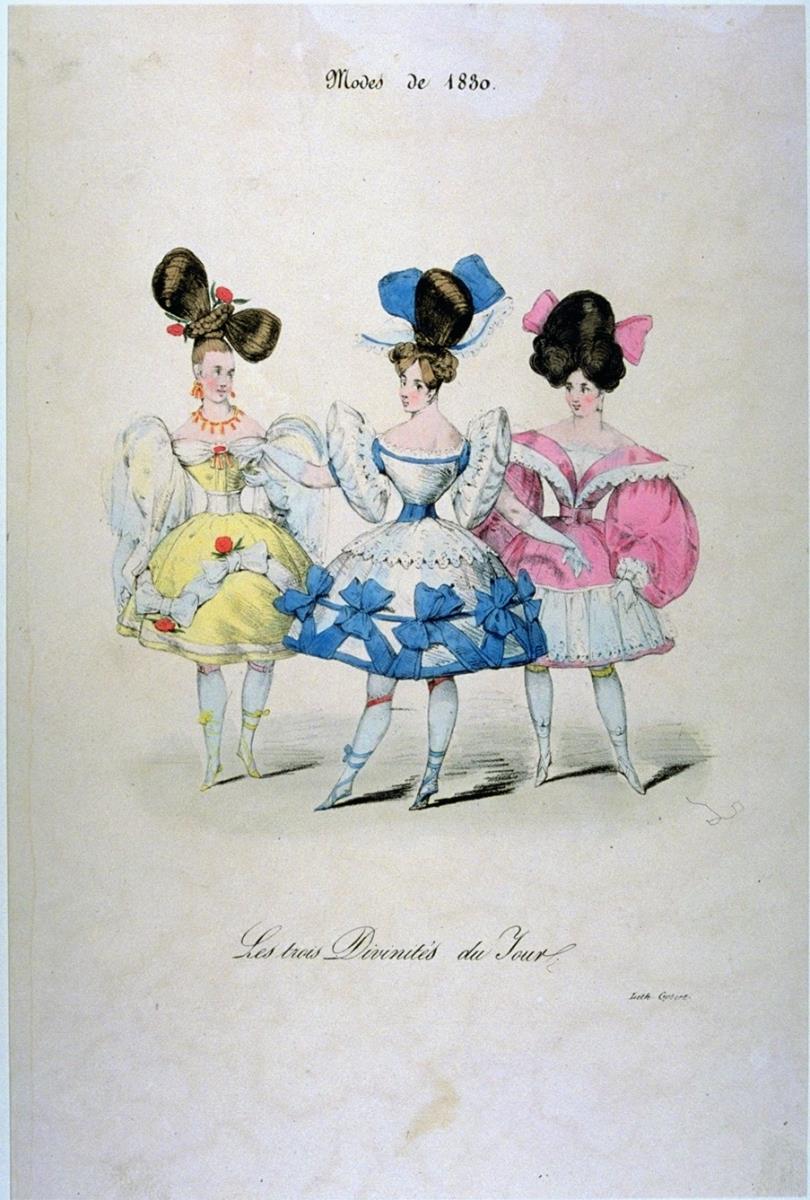 Modes de 1830: Les trois Divinités du Jour
