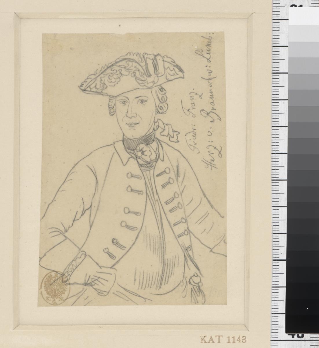 Friedrich Franz von Braunschweig-Lüneburg. Durchzeichnung