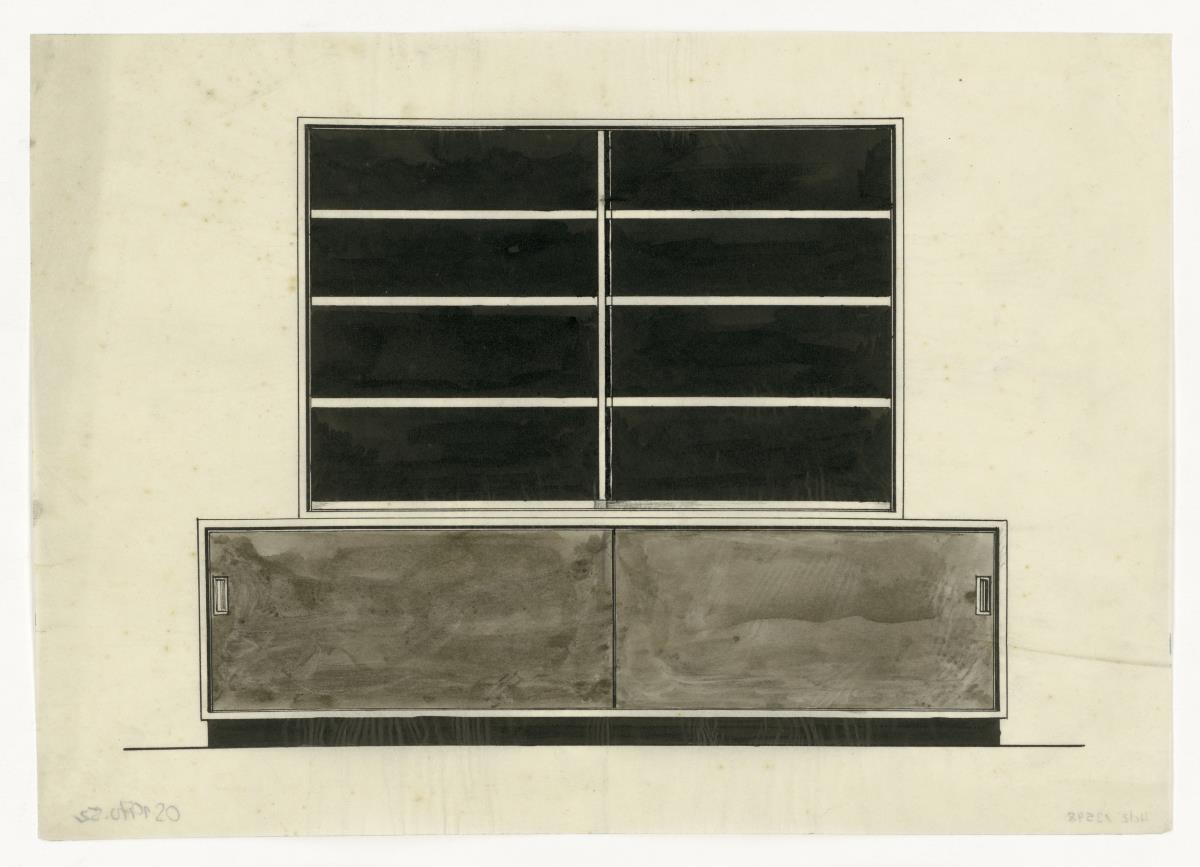Buffetschrank mit Aufsatz (Möbelentwürfe, Körpermöbel, Schränke)