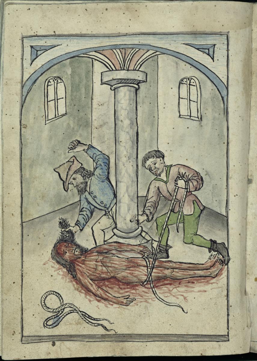 Christus im Gefängnis, aus dem "Skizzenbuch des Michel Wolgemut"