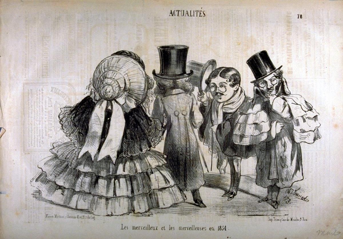 Les merveilleux et les merveilleuses en 1854