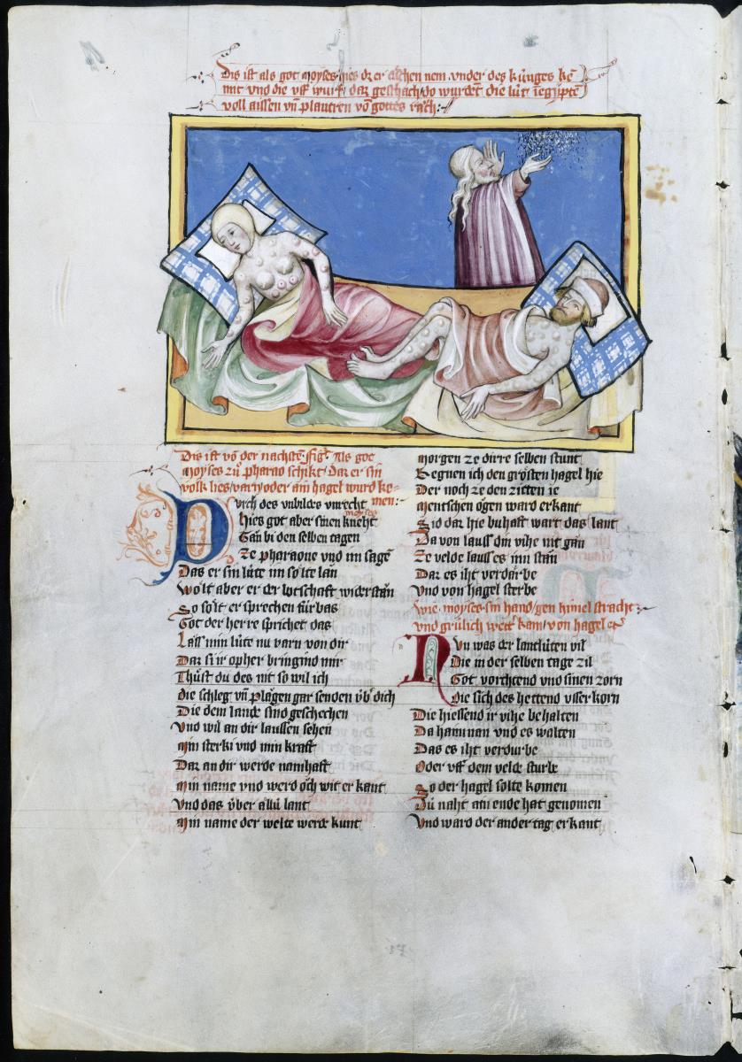 Toggenburg-Bibel. Beulenpest (Zehn Plagen, die über Ägypten kommen)