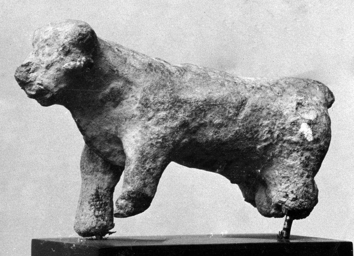 Statuette eines Stiers (?)