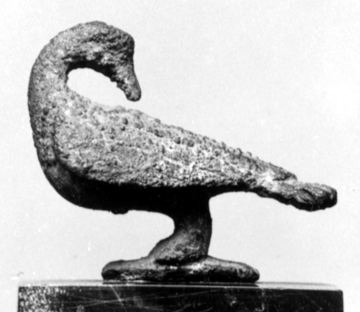 Kleine Gans mit umgewendeten Kopfe