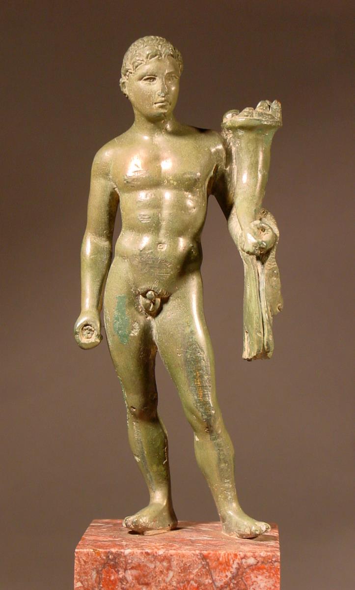 Hellenistische Statuette des Herakles mit Füllhorn