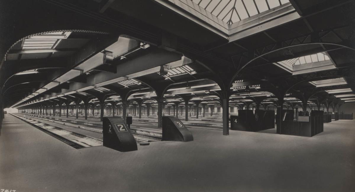 Chicago, Bahnhof der Northwestern Railroad, Bahnsteig