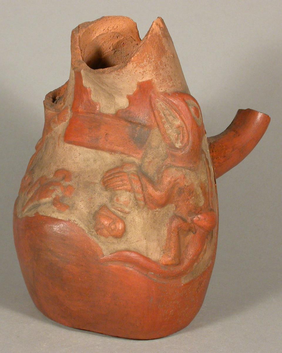 Relief: anthropo-zoomorphe Figuren