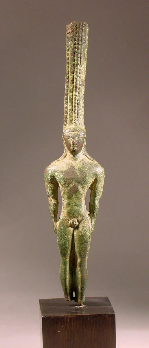 Kurosstatuette: Henkelfragment einer archaisch-etruskischen Kanne