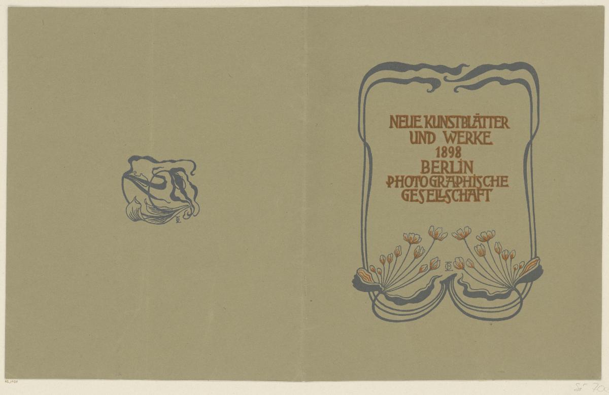 Neue Kunstblätter und Werke 1898, Photographische Gesellschaft