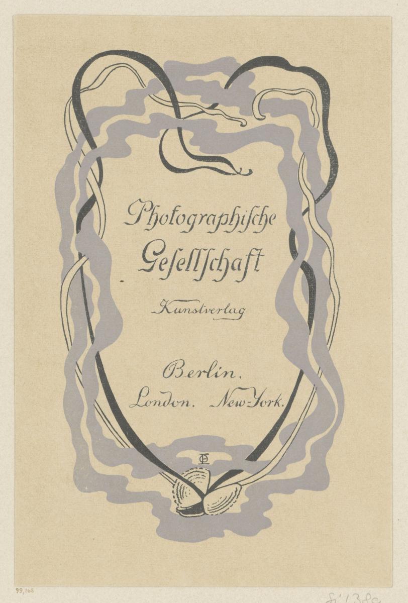 Umschlagtitel Photographische Gesellschaft Kunstverlag