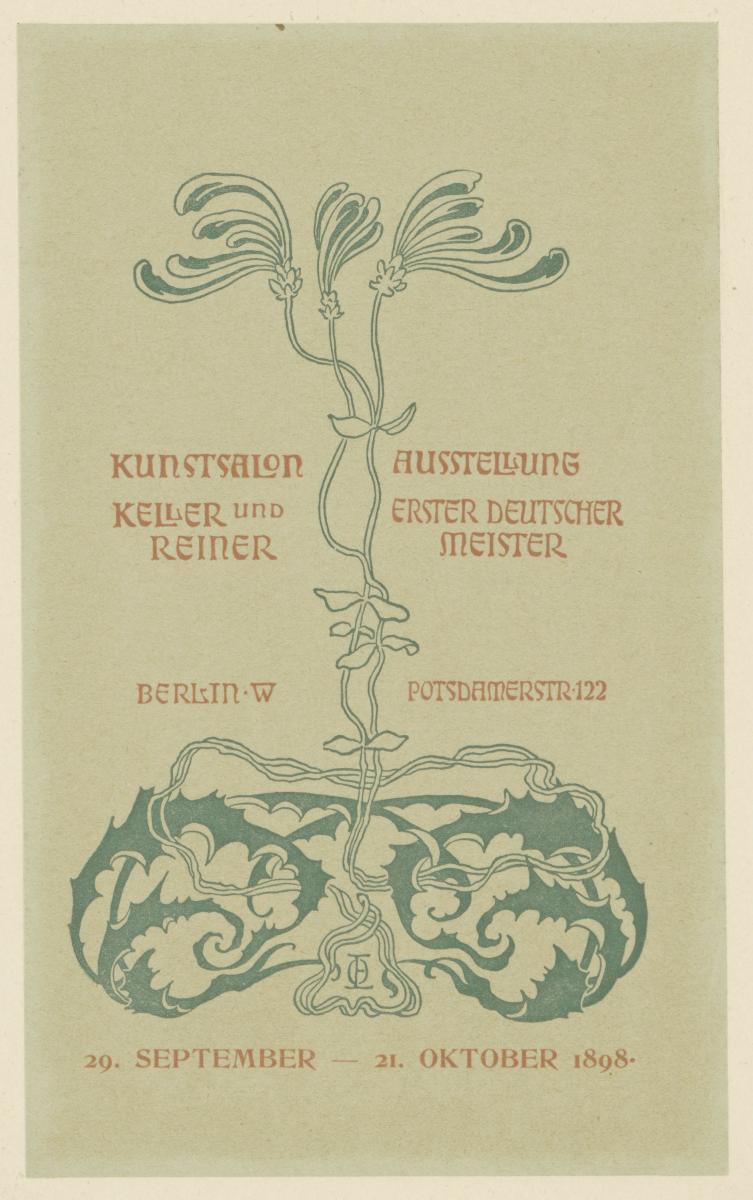Ausstellung erster deutscher Meister (29. September - 21. Oktober 1898)