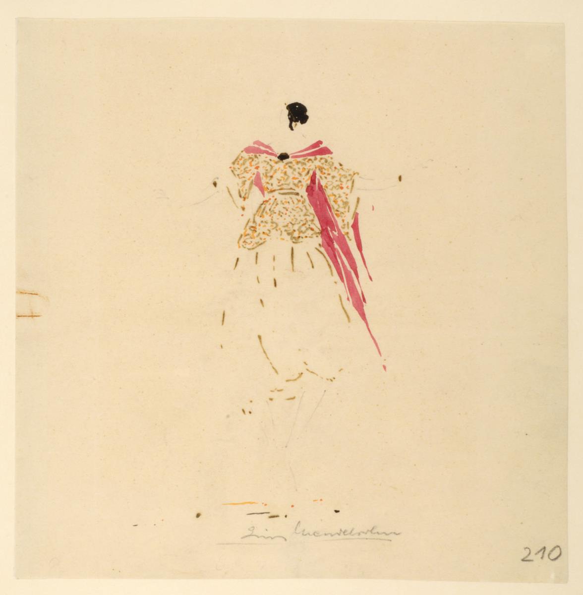 Figurine, für ein Schauspiel von E.T.H. Hoffmann