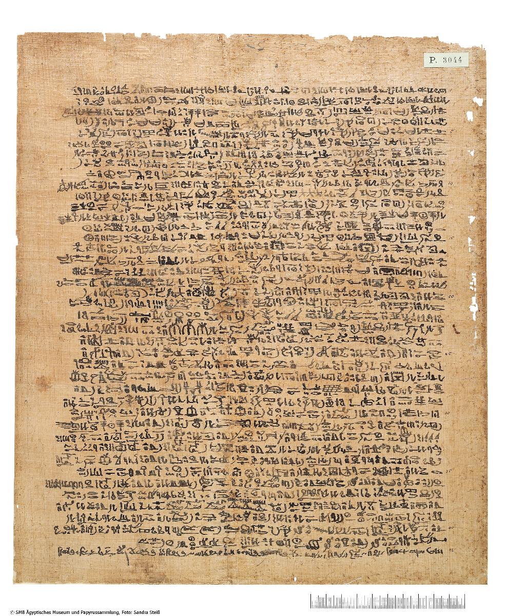Hieratisch-demotischer Papyrus mit einem Auszug aus dem Buch vom Durchwandeln der Ewigkeit für Herieus