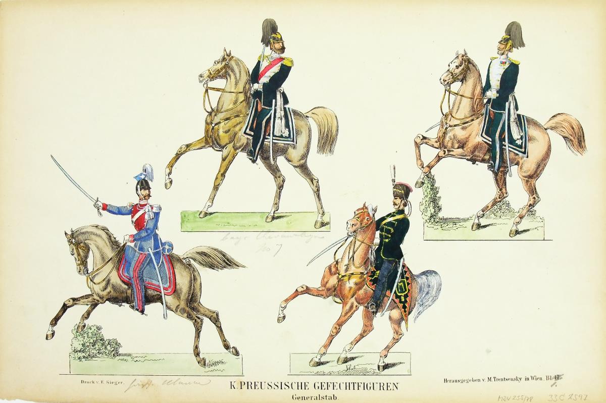 K. Preussische Gefechtsfiguren. Generalstab. Bl. 17