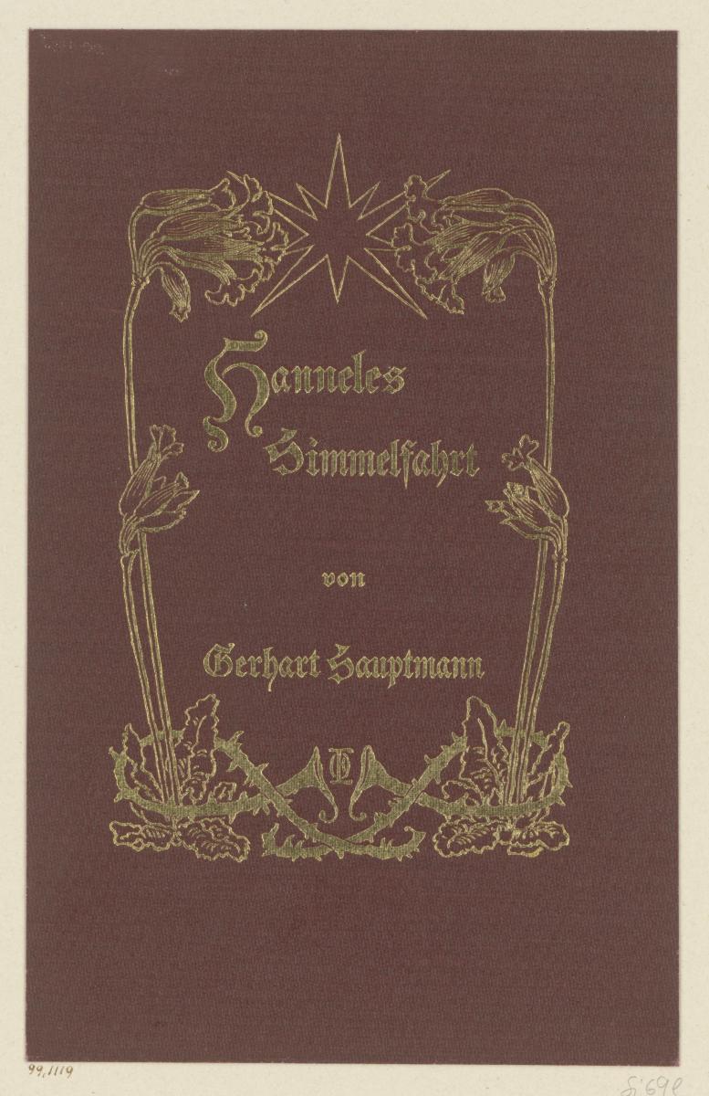 Einbanddecke zu Gerhart Hauptmann, Hanneles Himmelfahrt
