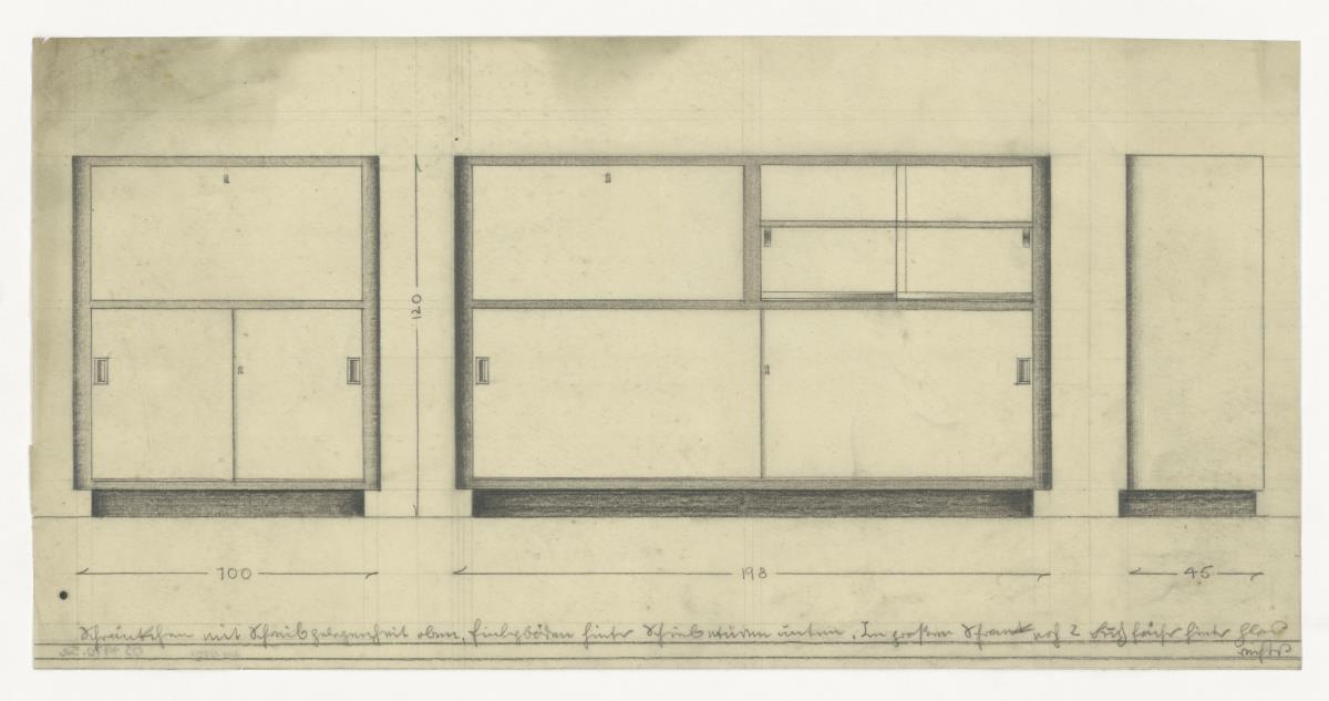 Schreibschrank (Möbelentwürfe, Misch- und Übergangsformen)