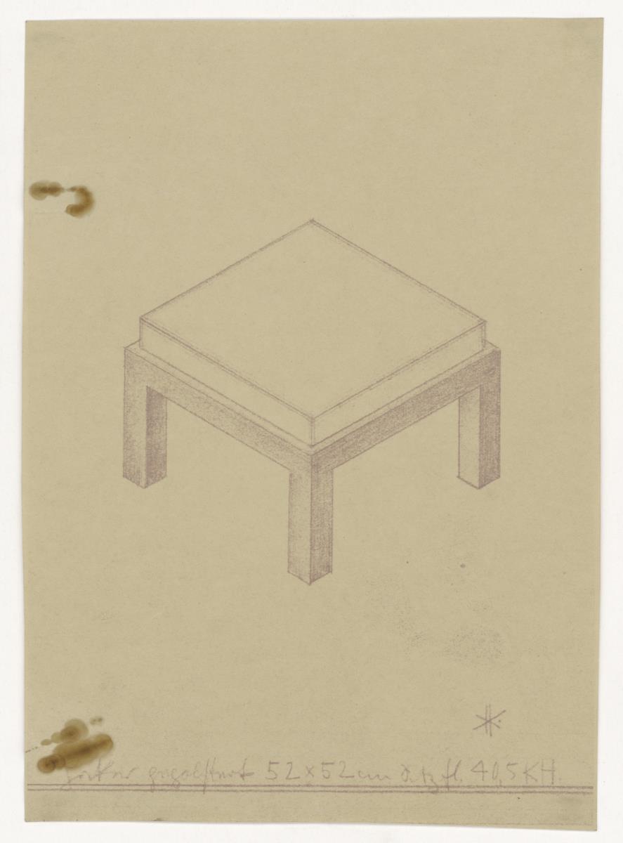Hocker, gepolstert (Möbelentwürfe, Sitzmöbel)