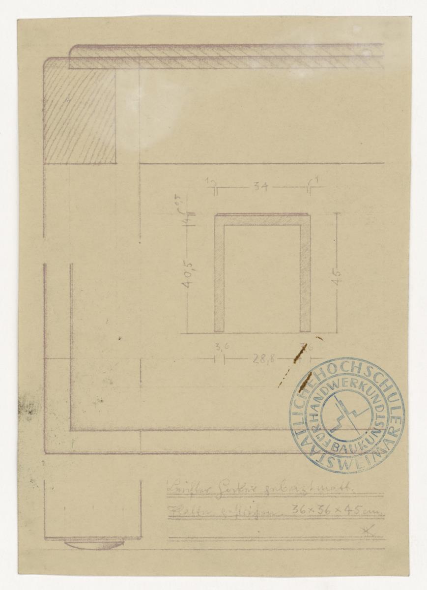 Leichter Hocker (Möbelentwürfe, Sitzmöbel)