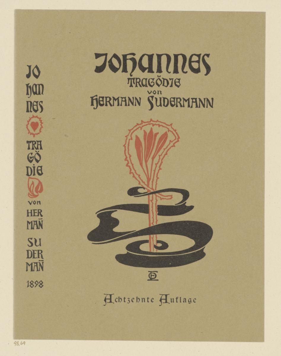Einbanddecke Hermann Sudermann, Johannes Tragödie
