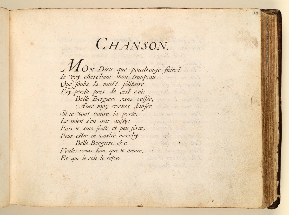 Stamm- und Gedichtbuch der Antoinette de Longueval: Chanson