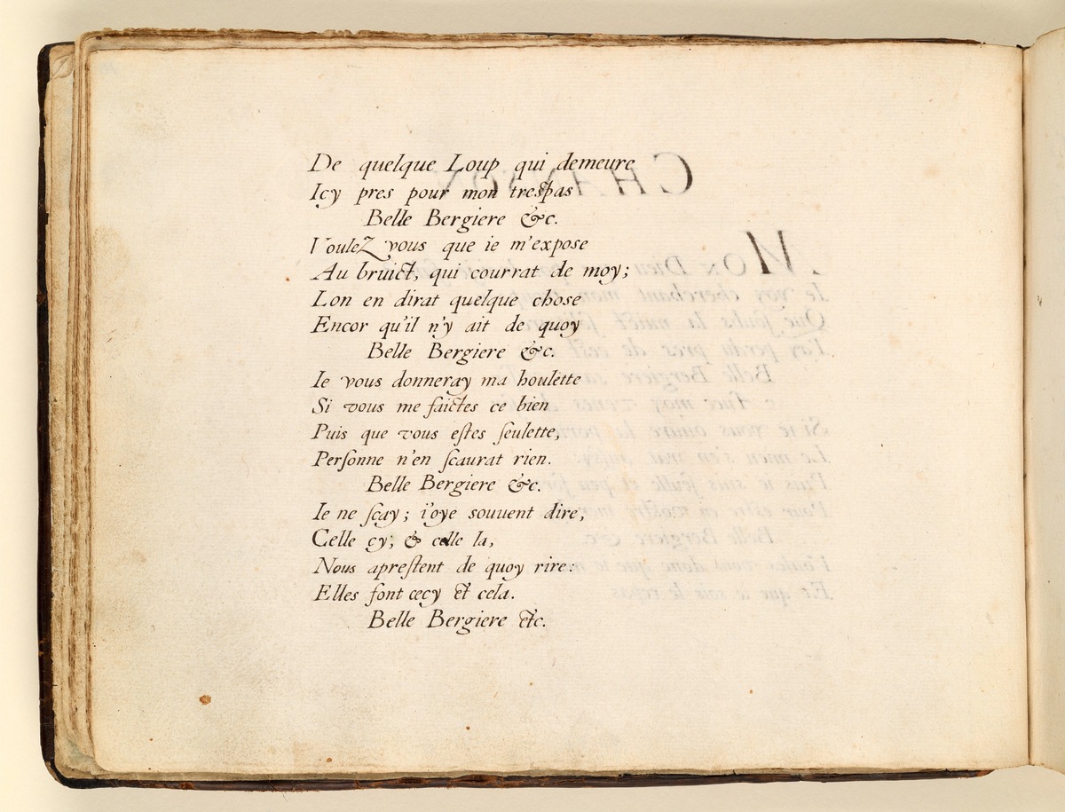 Stamm- und Gedichtbuch der Antoinette de Longueval: Chanson