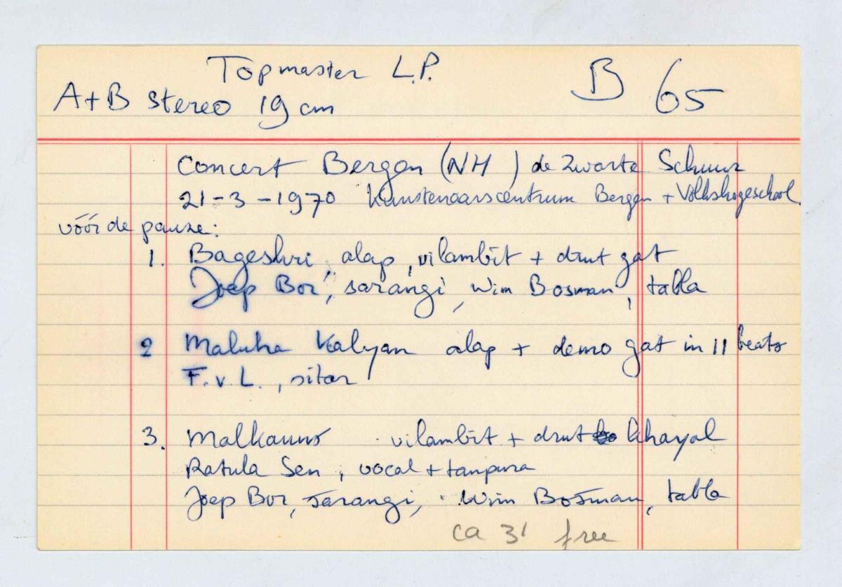 Joep Bor, Wim Bosman, Felix van Lamsweerde, Ratula Sen