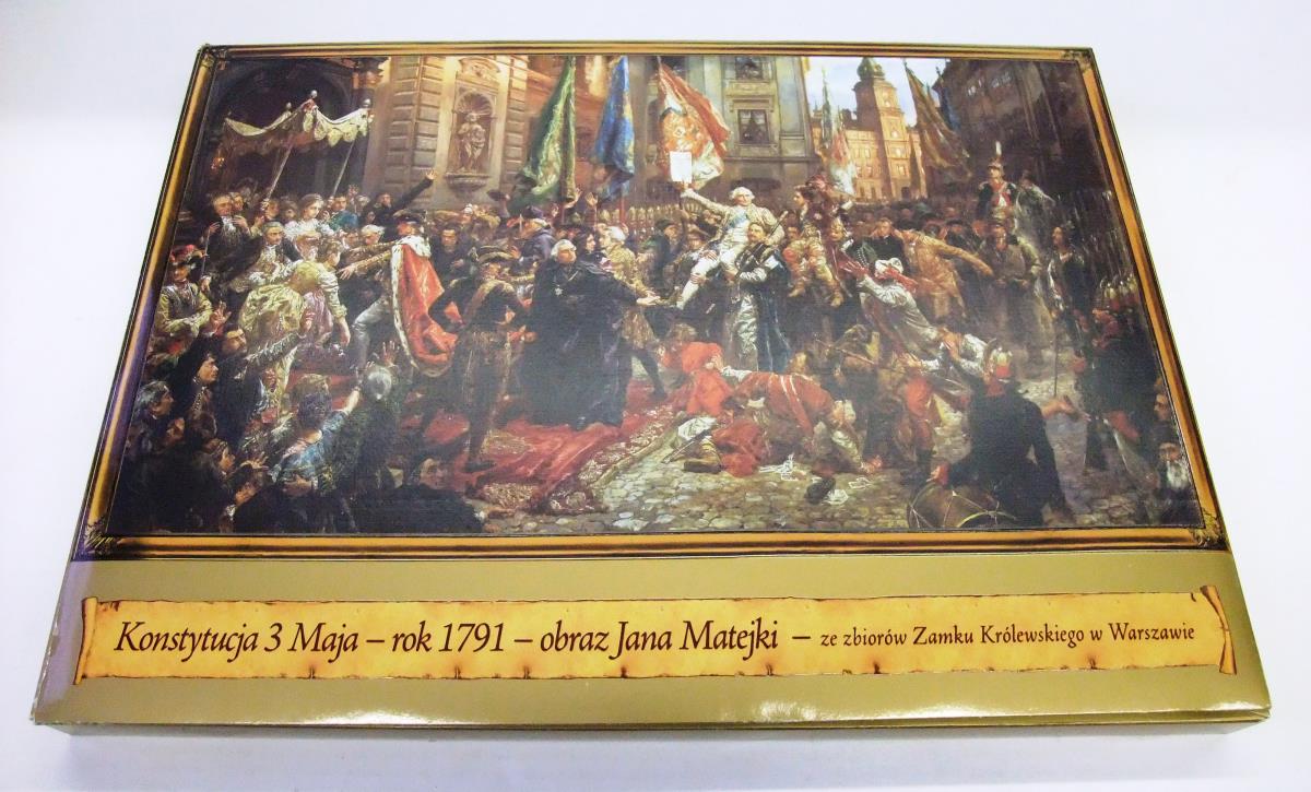 Konstytucja 3 Maja - rok 1791 - obraz Jana Matejki - ze zbiorów Zamku Królewskiego w Waszawie. (Verabschiedung der ersten modernen Verfassung Europas in Warschau, 3. Mai 1791)