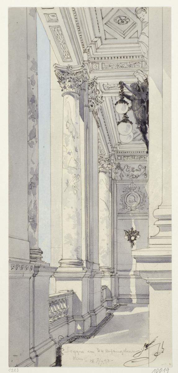 Studien, Wien, Perspektive der Burgtheaterloggia